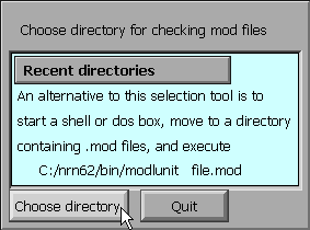 choose directory