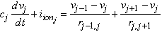discretized unbranched cable eq