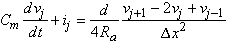 uniform discretized unbranched cable eq